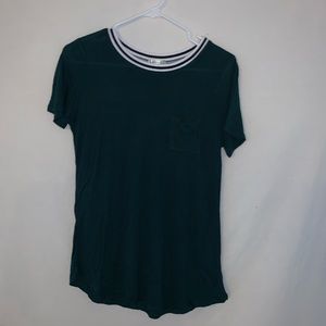 teal top with front pocket size S